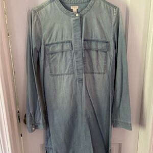 J. Crew Blue Casual Dress with Relaxed Fit